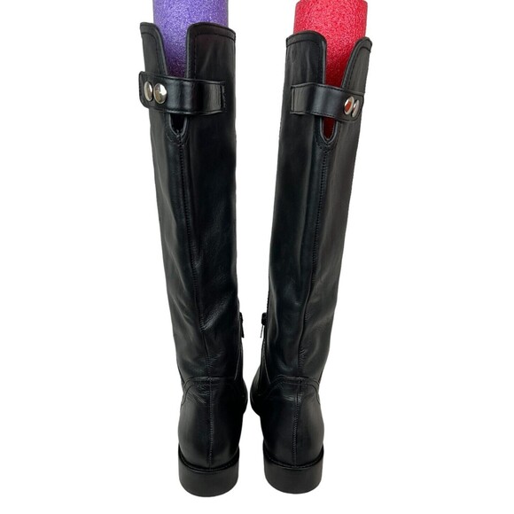 Napoleoni Italy Riding Style Boots Size 36 Black Leather Equestrian - Picture 5 of 12